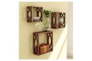 Home Sparkle Wooden Wall Shelf