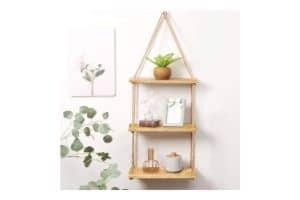 VAH Wall Hanging Shelf, Real Pine Wood