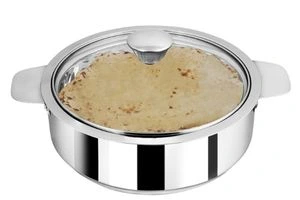 NanoNine Chapati Pot Double Wall Insulated Stainless Steel Serve Fresh Roti Casserole