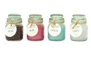 POPULAR Candles Glass Jar Candle