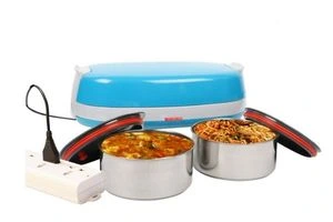 Tiffon Khushiyaan Full-On Electric Stainless Steel Lunch Box